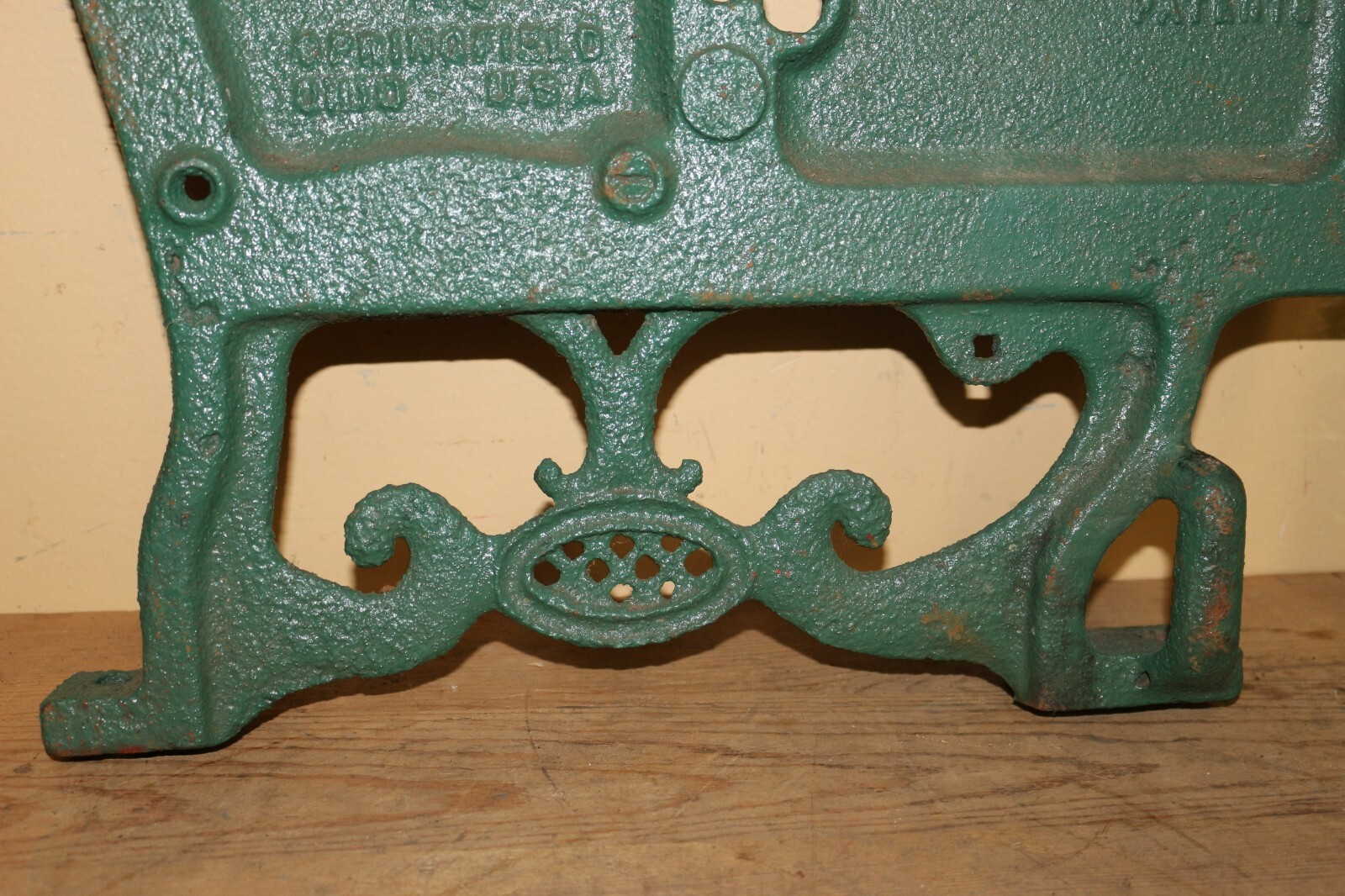 Antique Superior Grain Drill Corn Seed Planter Box End Cast Iron Farm Sign