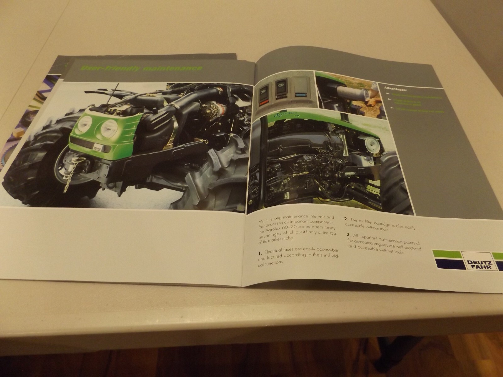 2-pc. DEUTZ FAHR AGCOKID 30 40 50, AGCOLUX 60 70, LIT #AGROKIDBR02 (01-05)