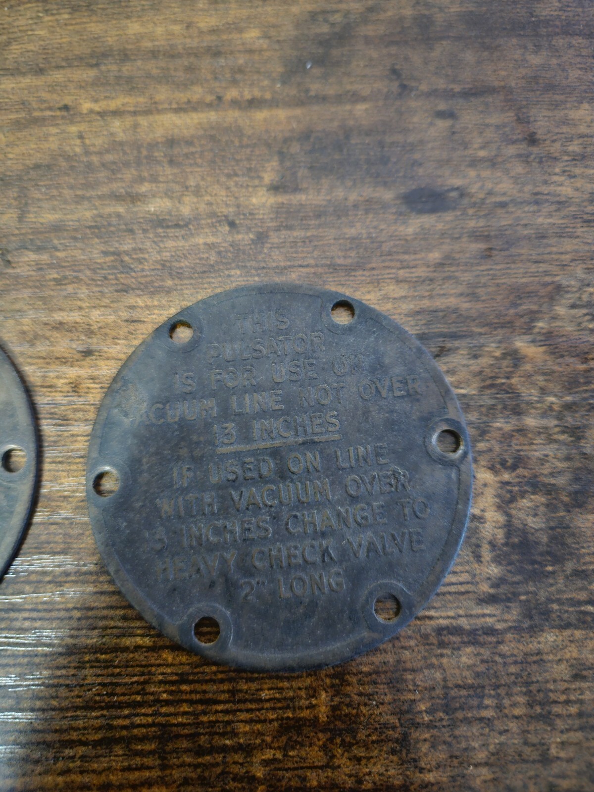 Antique 1923 Empire Milking Machine Co Pulsator Plates Collectable Antique RARE