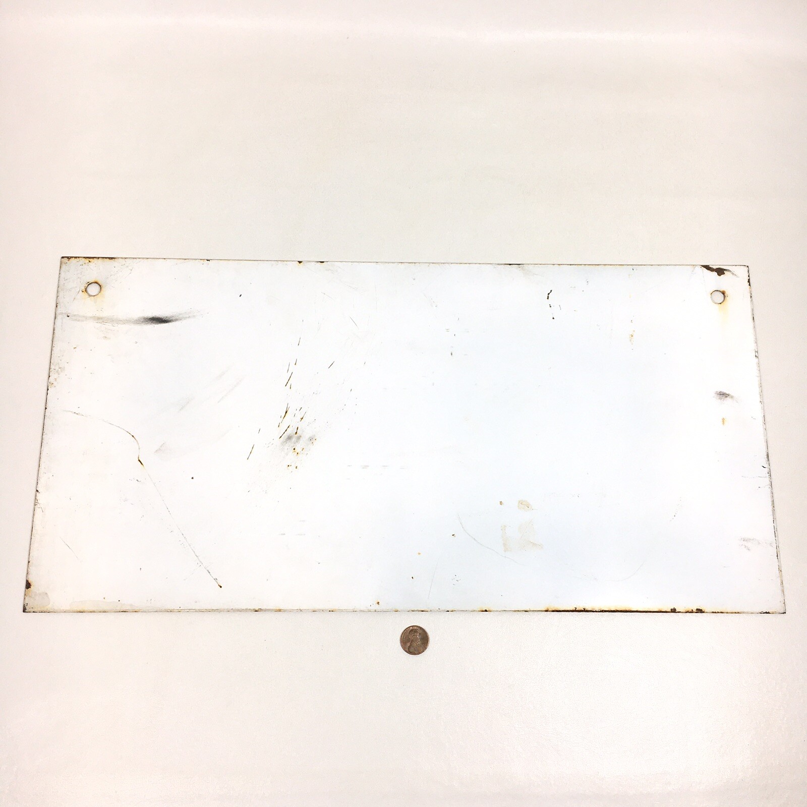 Vtg MAF Industries HEAVY Metal Porcelain? Sign • Agriculture Produce Robotics
