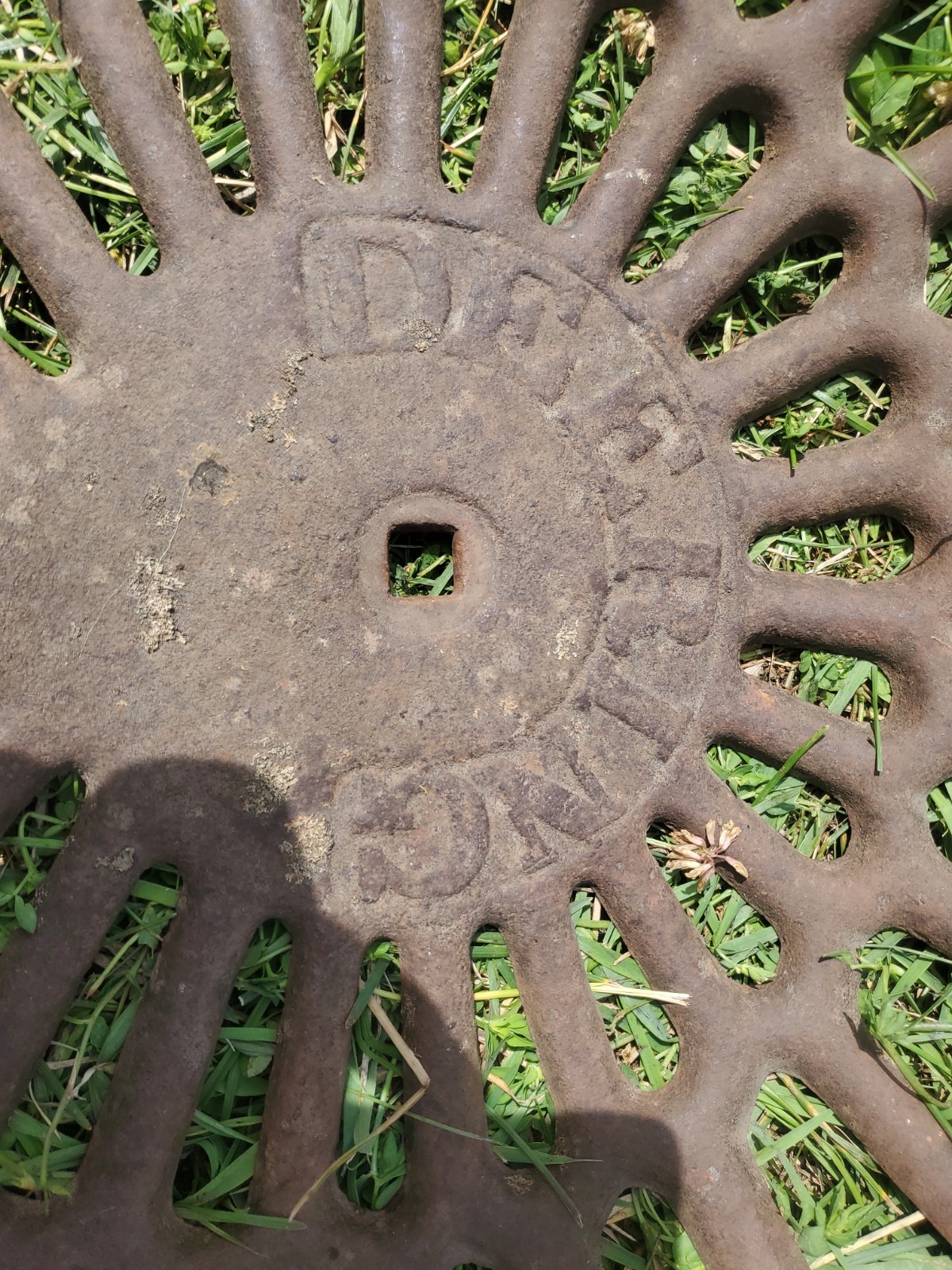 Vintage Deering Cast Iron Tractor Seat Antique Farm Equipment