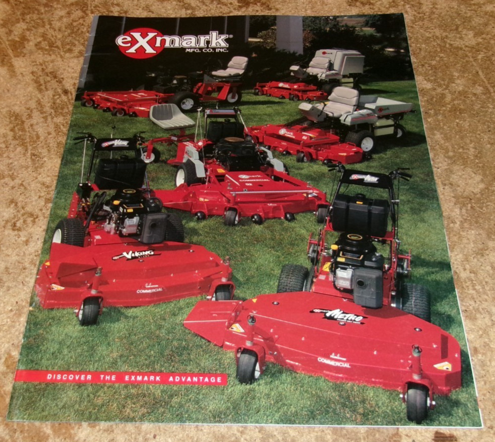 1993 exmark lawn mowers brochure in very good shape used