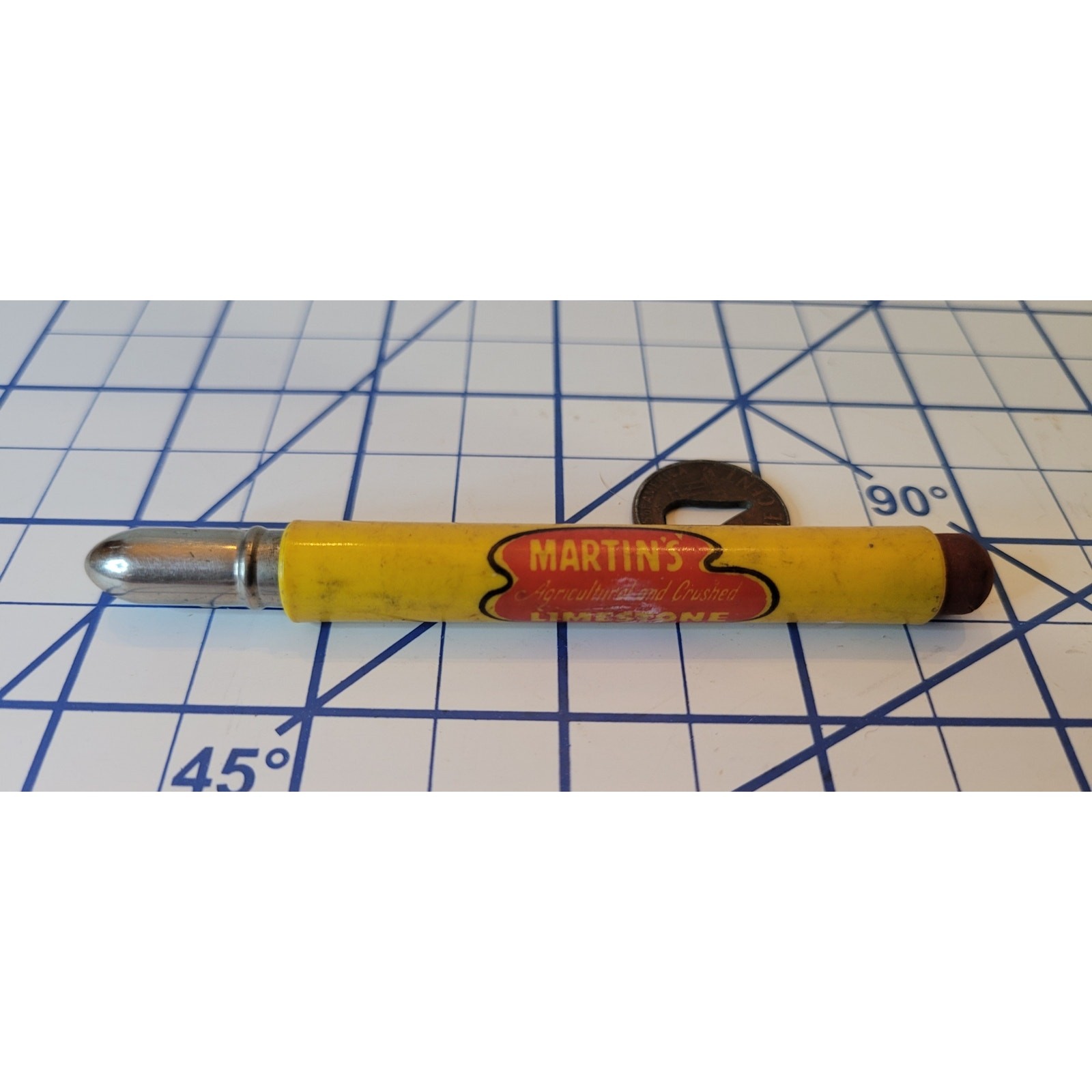 Vintage Bullet Pencil, Martin&rsquo;s Agricultural & Crushed Limestone, Pennsylvania