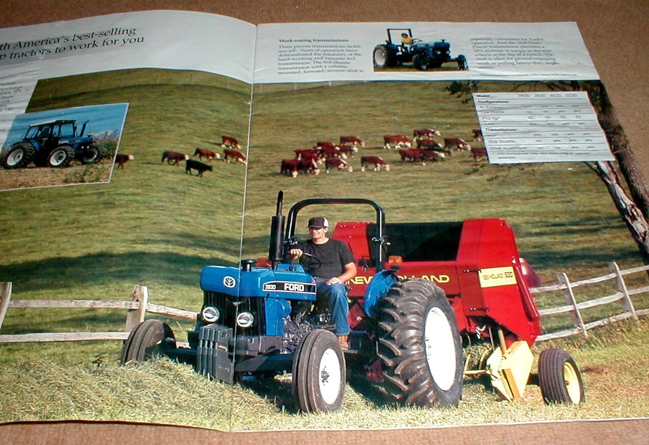 Ford New Holland 1995 Ford 30 Series Utility Tractors Full Color Dealer Brochure