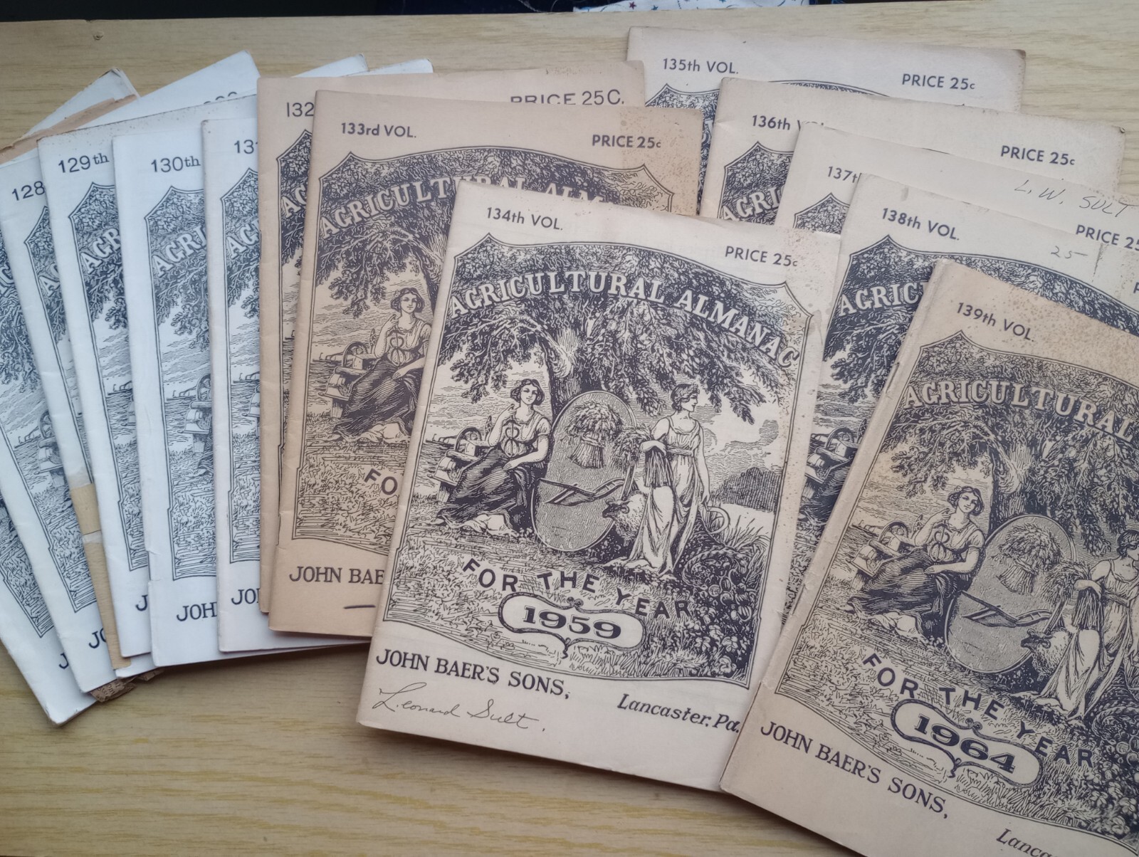 Agricultural Almanac 1950s-60s John Baers Sons Lancaster PA Vintage Paper…