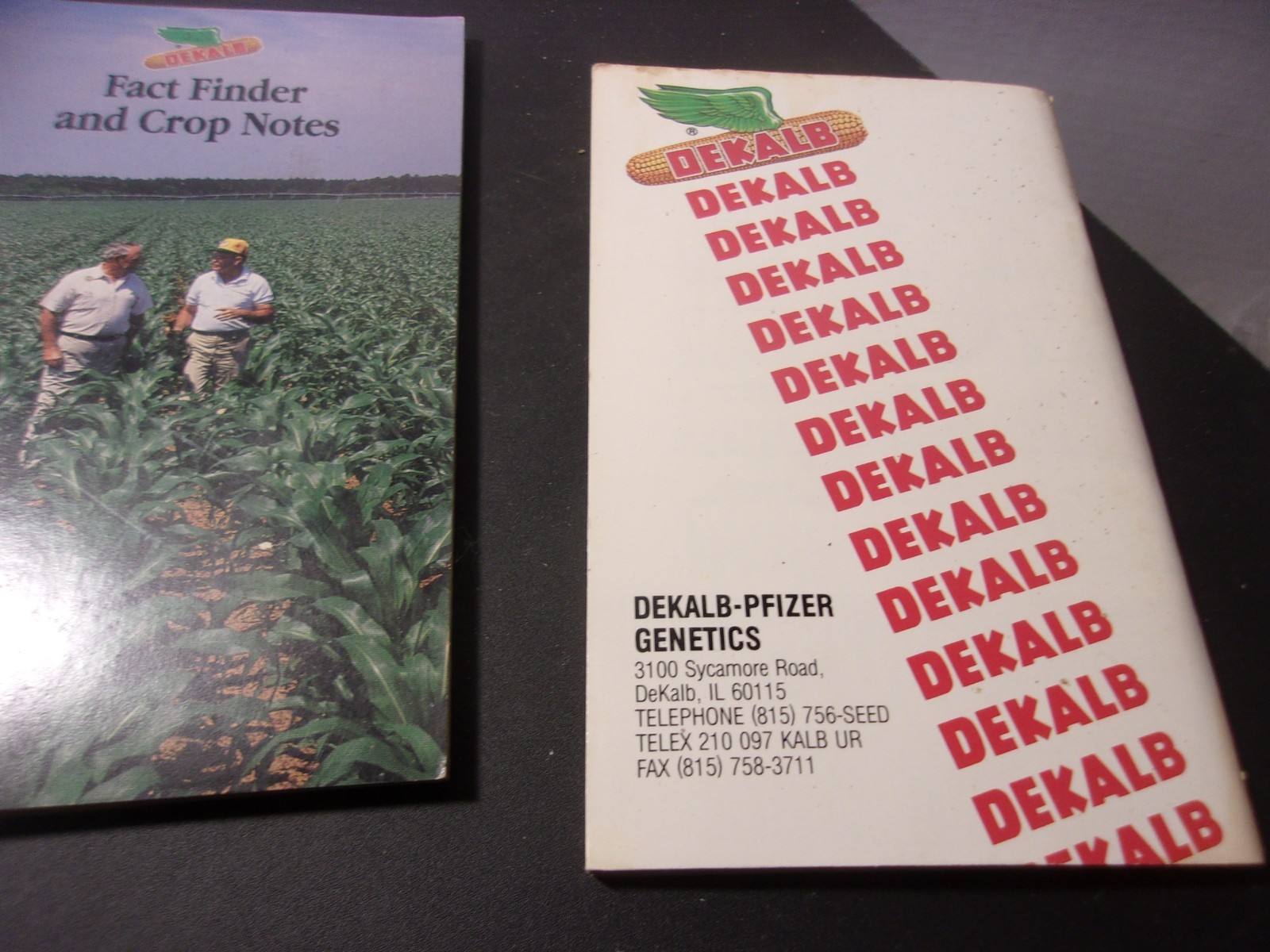 2 Dekalb Seed Pocket Advertising Agriculture Memo Notepad Vintage Farm