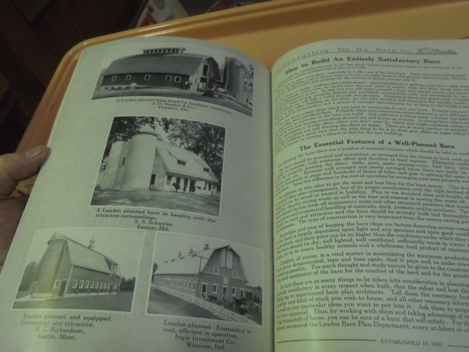 Vintage 1926 Louden Catalog barn, Hog, Dairy equipment