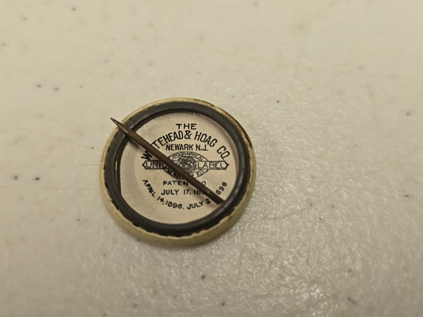 Antique Parlin & Orendorff Plows Implements Canton Advertising Celluloid Pinback