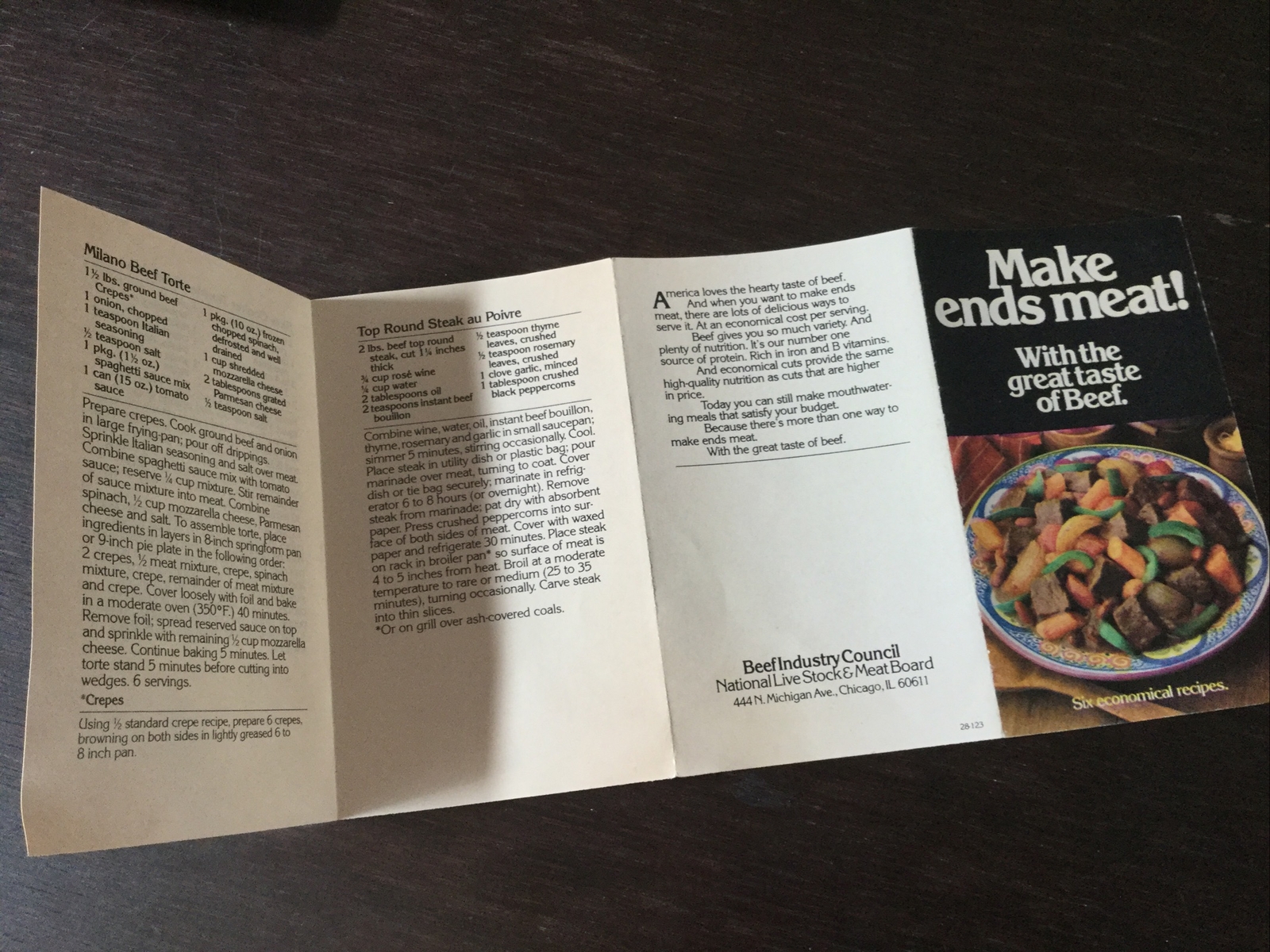 Vintage Beef Industry Council Recipes~ Make Ends Meat!