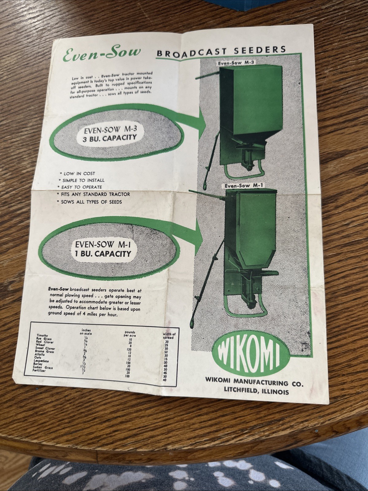 Vintage MAUMEE VALLY SEED Litchfield IllinoisSEEDER – Wikomi Litchfield Illinois