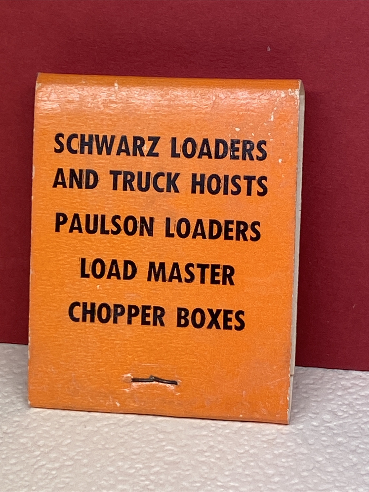 3 unused Matchbooks Wilber Implement Schwarz Loaders Farm Centerville WI Wis