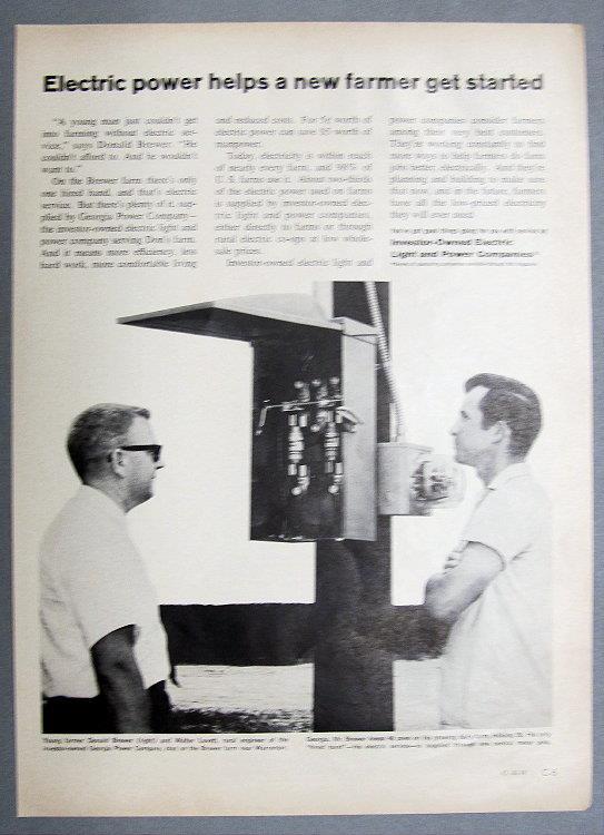 Original 1955 Electirc Ad Photo Endorsed by Donald Brewer of Georgia
