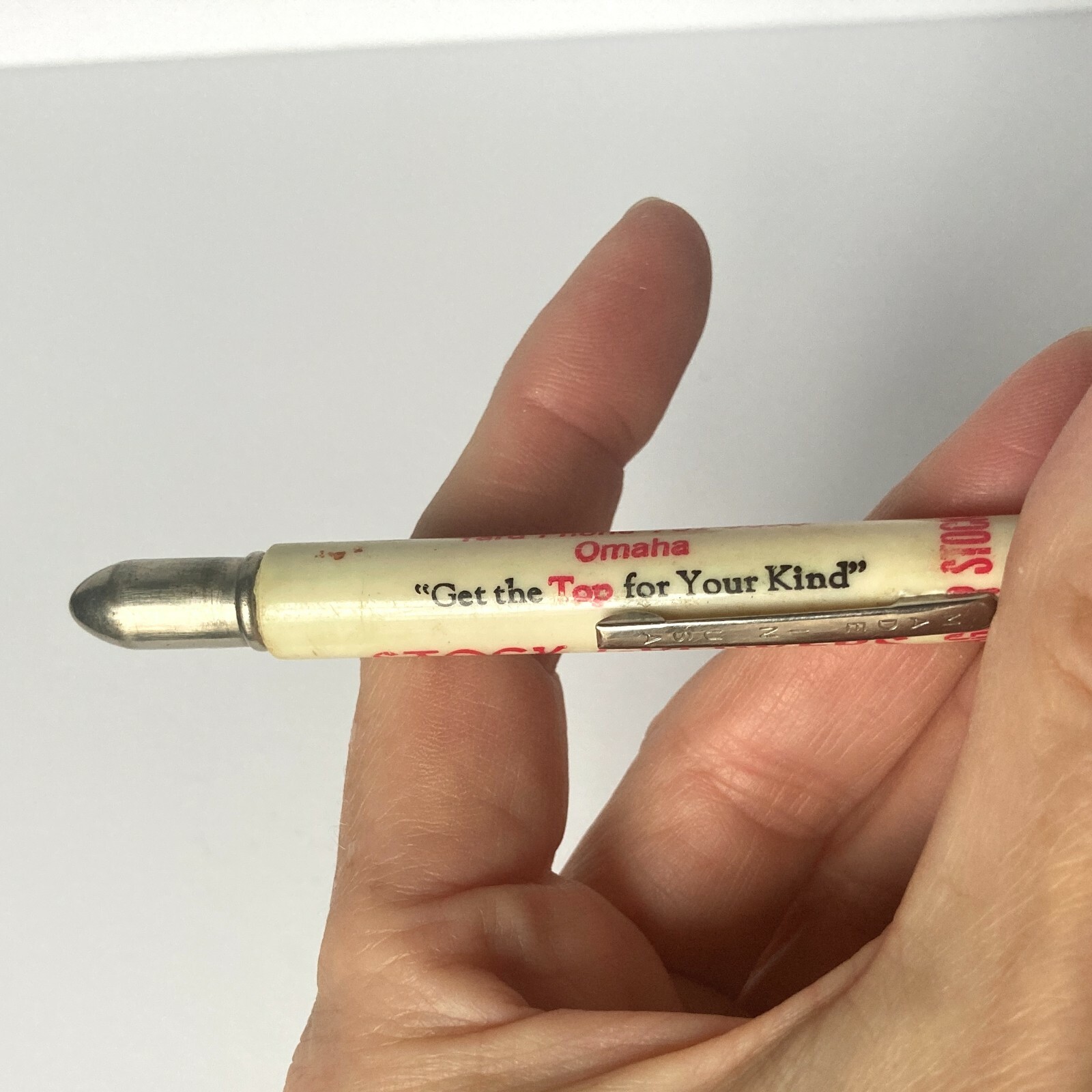 Bullet Pencil Tagg-R Live Stock Commission Livestock Growers Omaha Nebraska Vtg