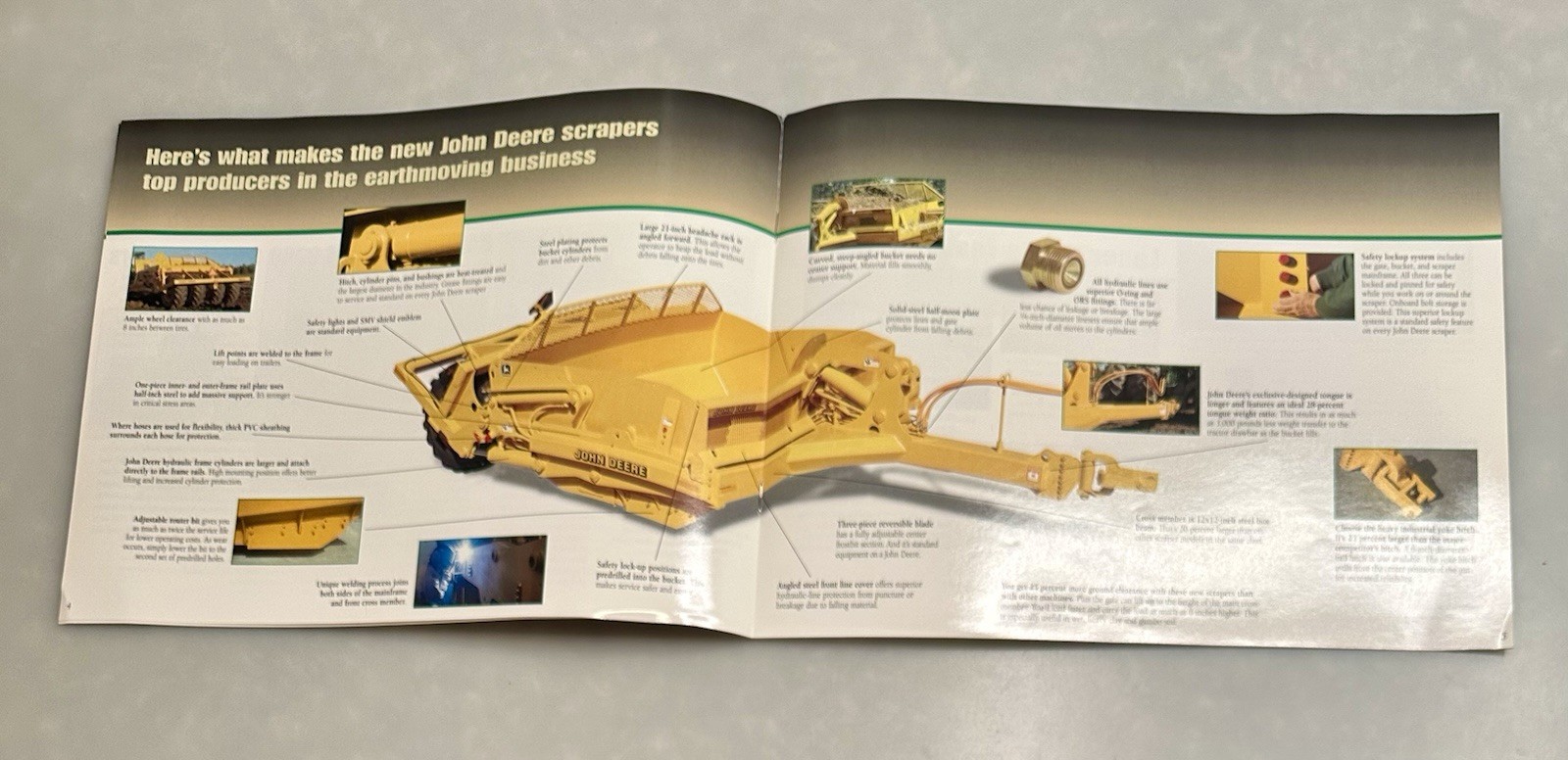 John Deere Scrapers 2000 Brochure 8410, 8410T, 9000 Series Tractors