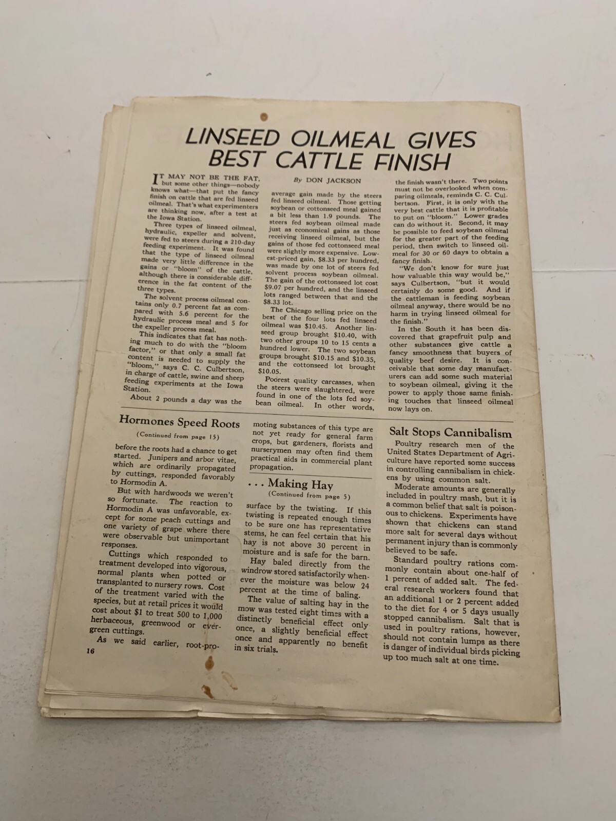 July 1940 Farm Science Reporter Magazine Vol. 1 No. 3 Iowa State College Ames IA