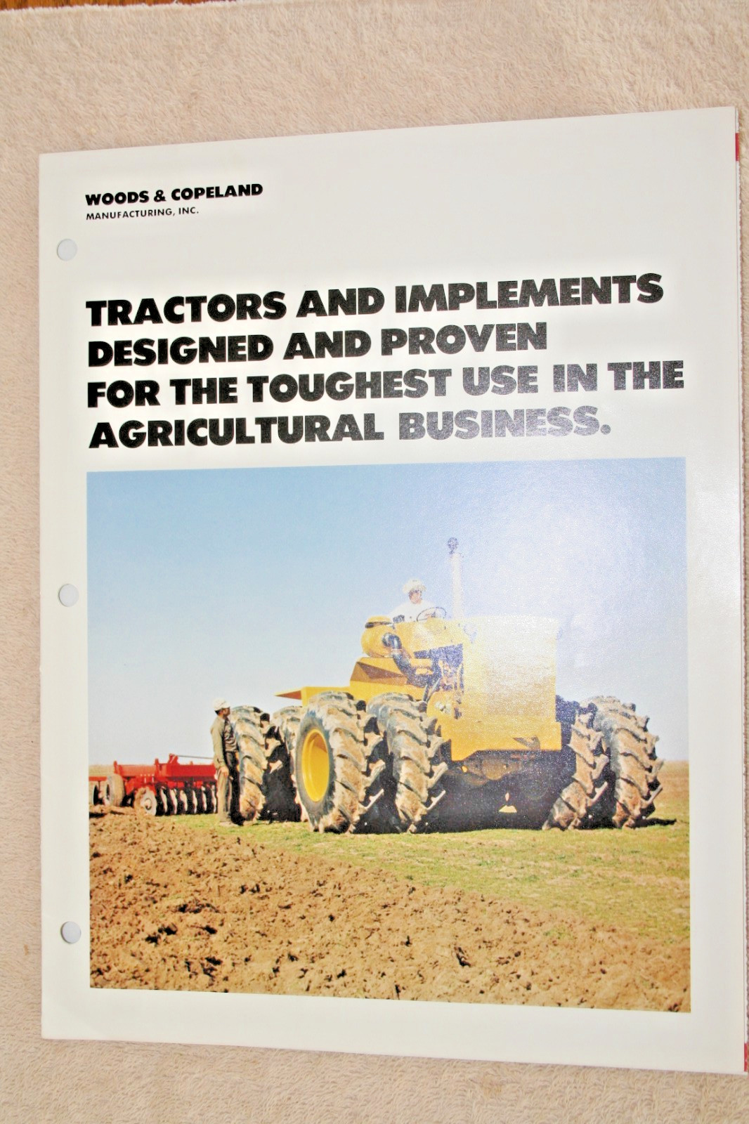 WOODS & COPELAND TRACTOR BROCHURE 1971