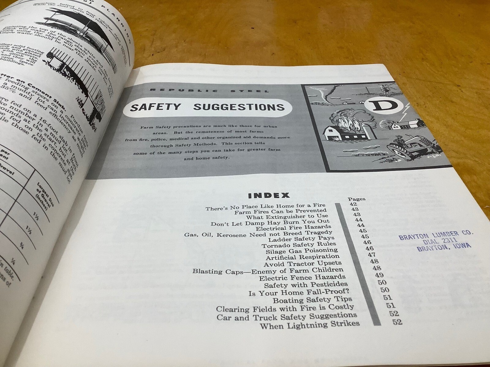 FARM MECHANICS MANUAL BY REPUBLIC STEEL- UNIQUE AND HELPFUL-GOOD USED CONDITION