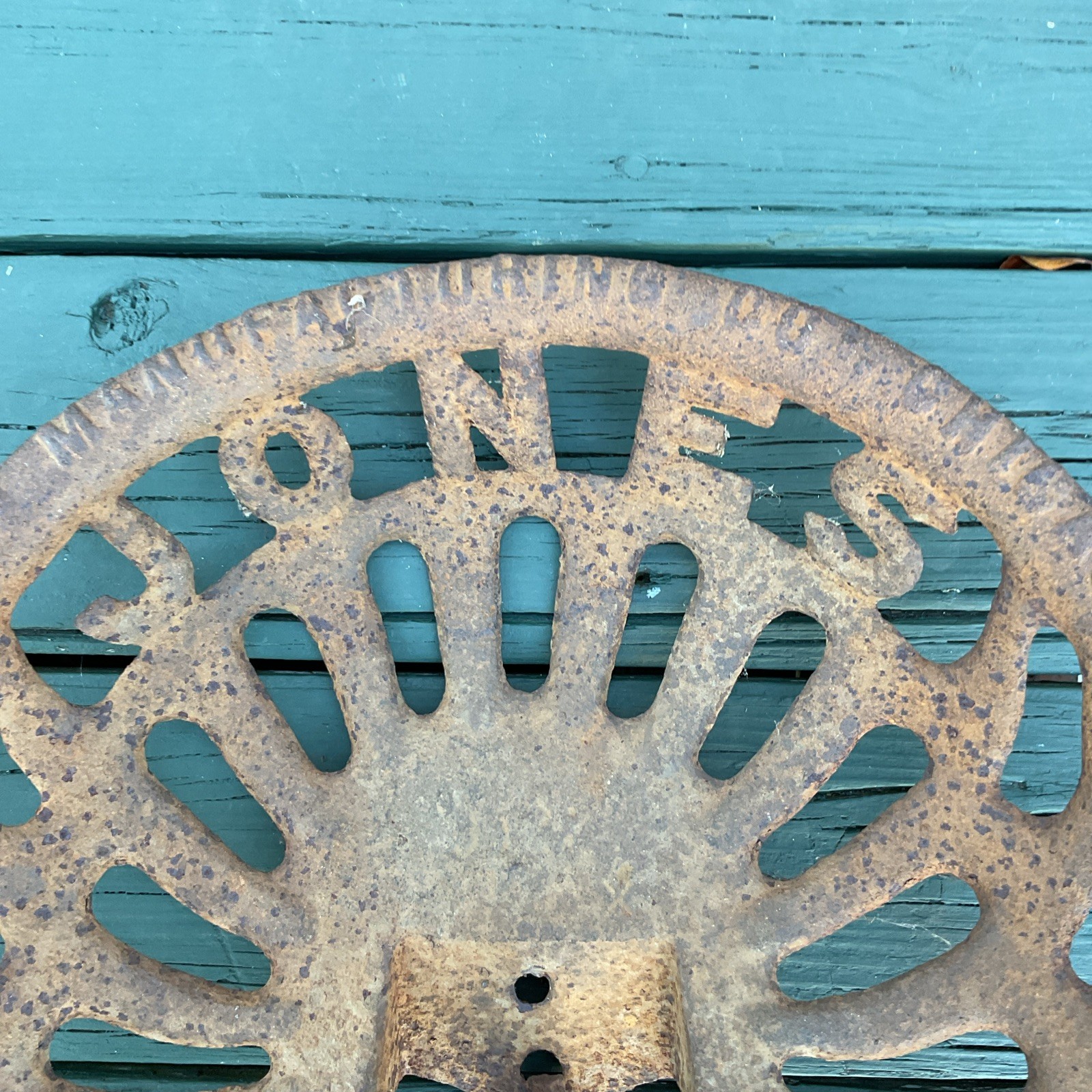 Antique JONES Plano MFG Chicago J127 SEAT Cast Iron Tractor Seat NICE!