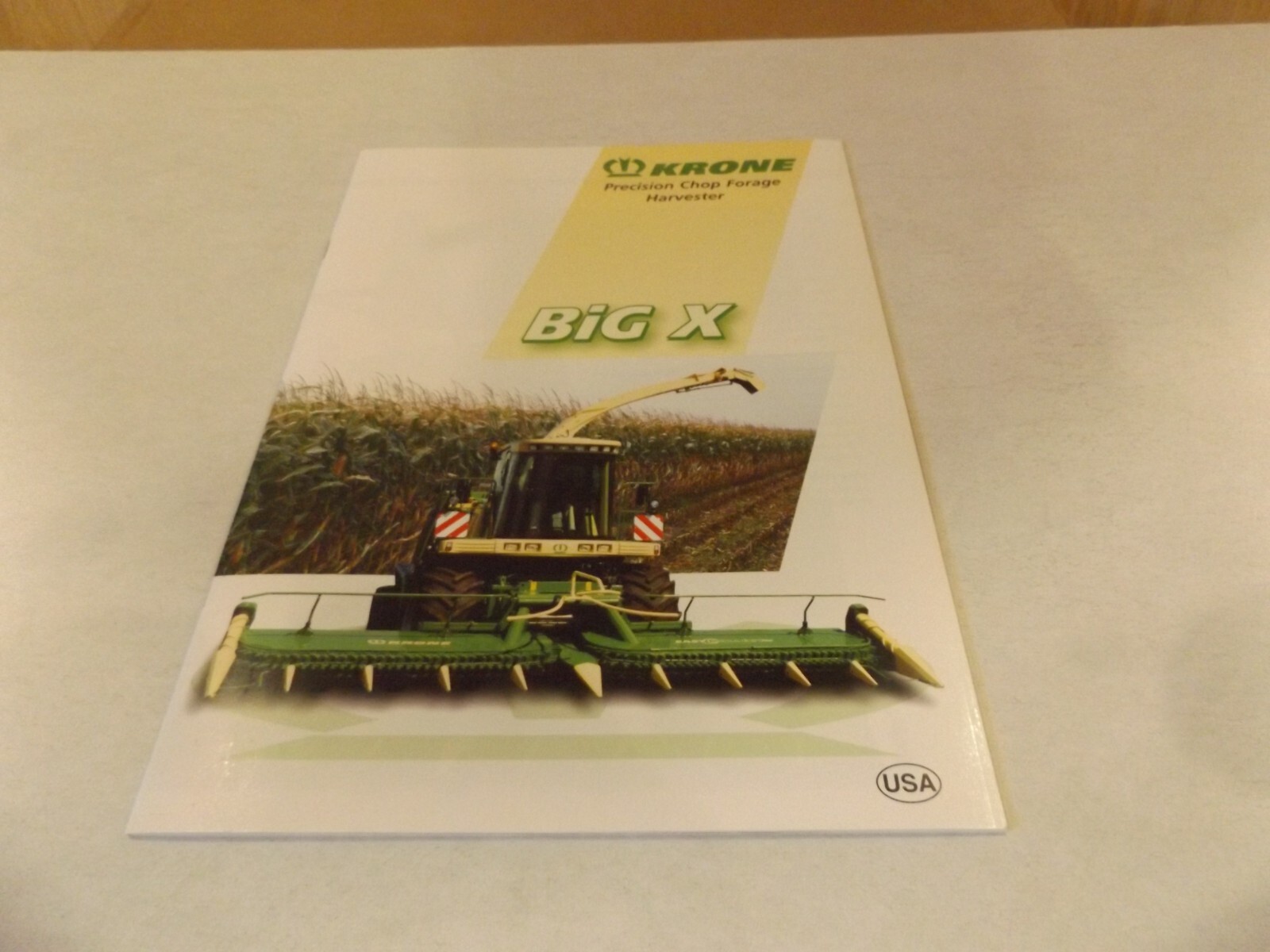 KRONE BIG X PRECISION CROP FORAGE HARVESTER. LITERATURE # BIGX 0401-0196