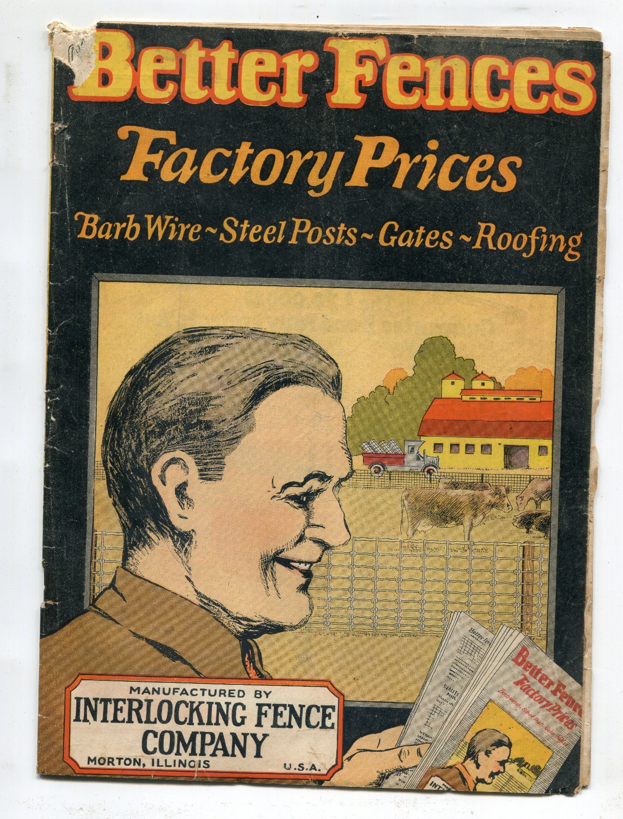 Interlocking Fence Co. Catalog, Better Fences Factory Prices, 1925