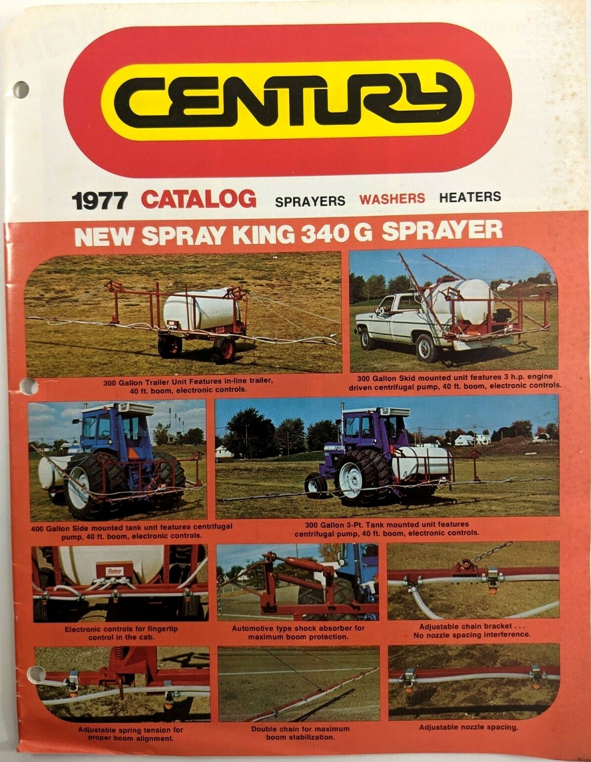 Vintage OEM 1977 Century Engineering Color Catalog Sprayers Washers Heaters Farm