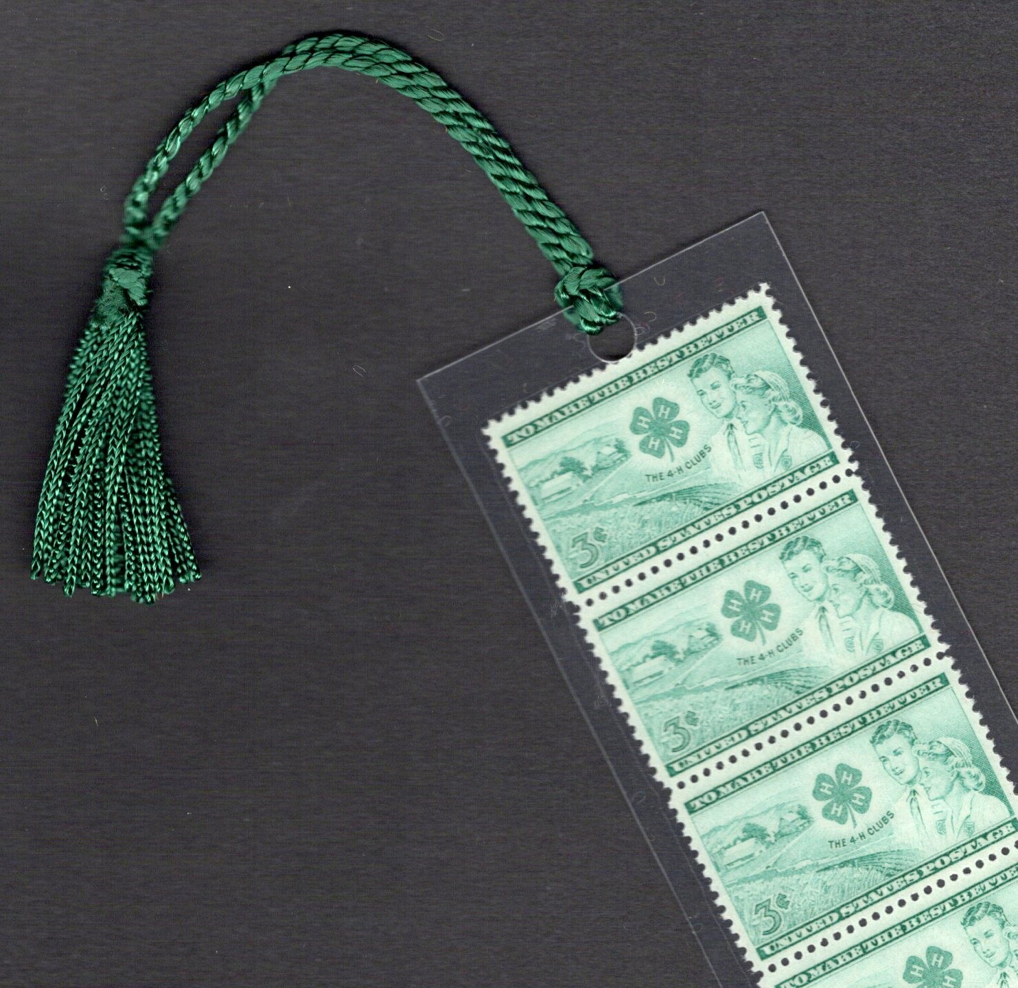 The 4-H Club – Vintage Set of 5 Stamps Bookmark Unique!