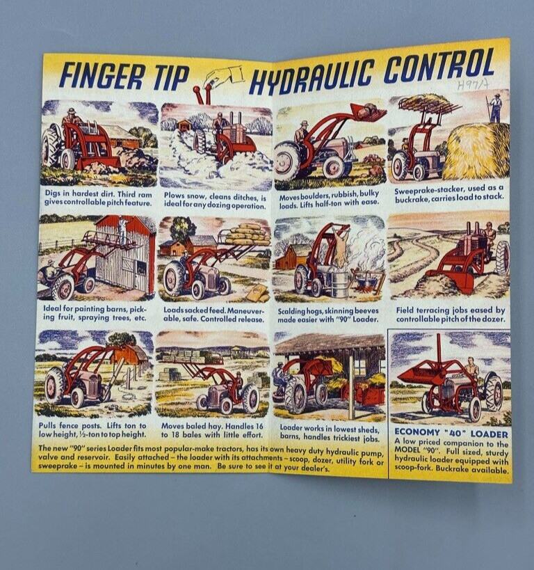 c 1950 SKYLINE LOADER Davis Mfg FARM Machinery Advertising WICHITA KS Brochure