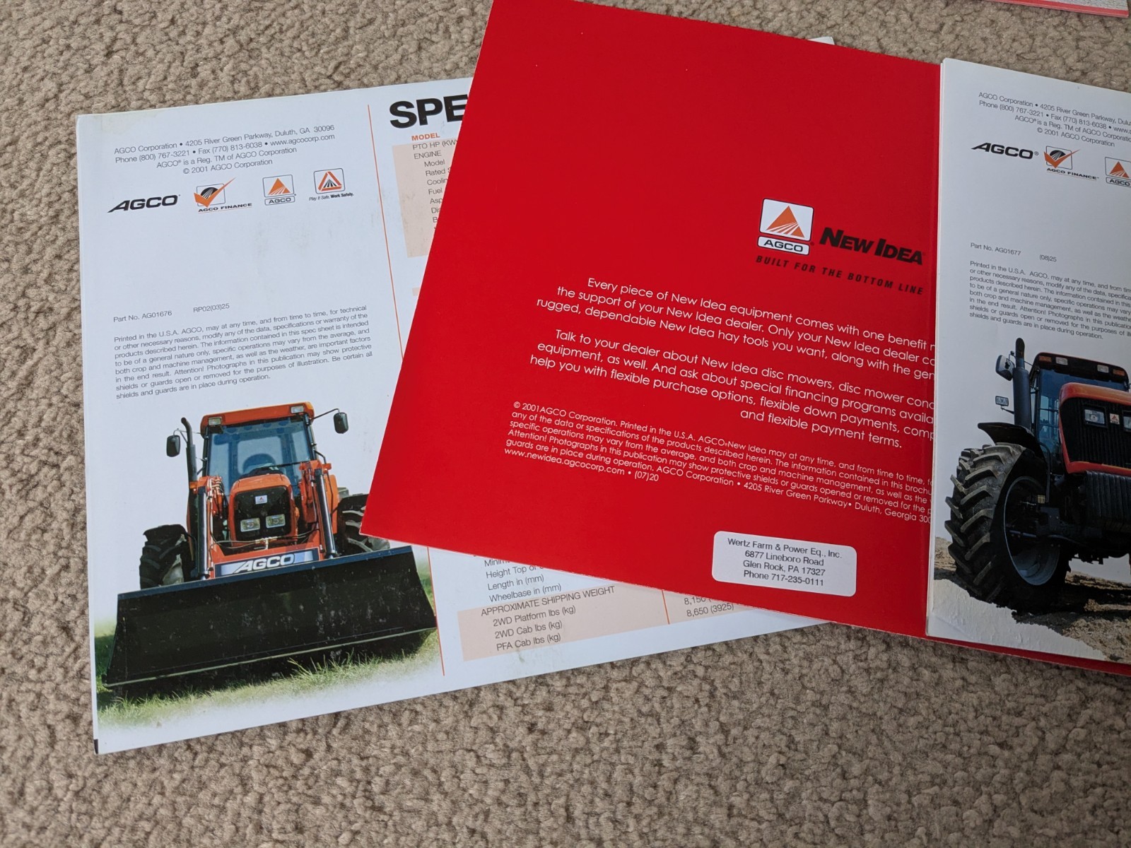 1990&rsquo;s-Early 2000&rsquo;s Agco White Paper Ephemera Lot