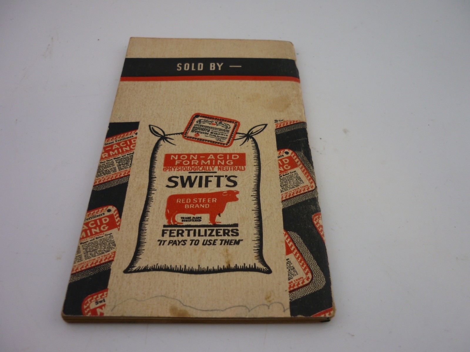 1935 Swift Red Steer Fertilizers Non Acid Forming Farm Advertising Booklet