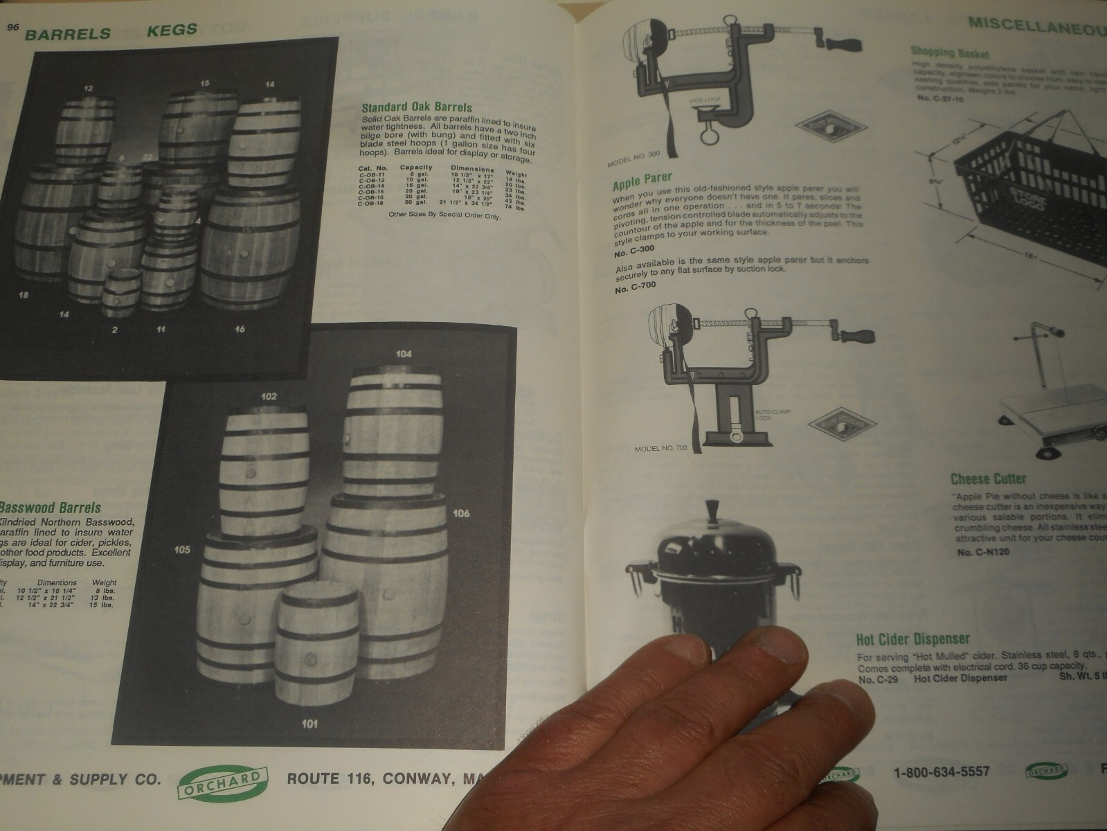 ORCHARD Equipment & Supply Co. 1992 MASTER CATALOG #4 & Rate Sheet APPLE FARMING