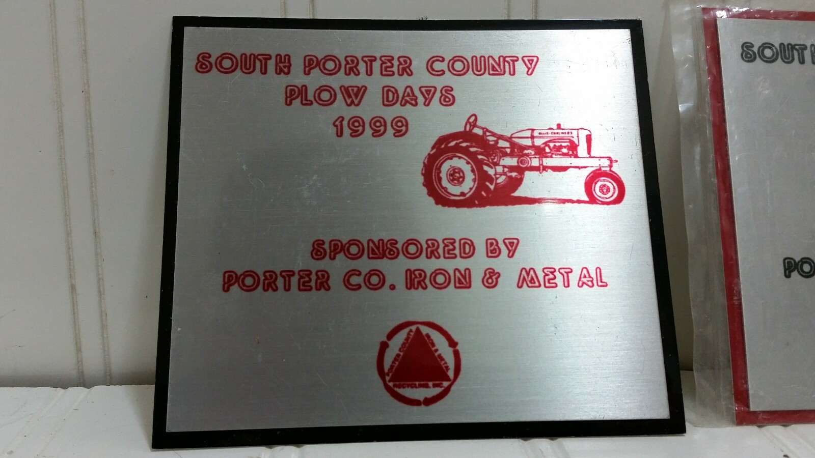 Plow Power & Antique Tractor Show EXHIBITOR PLAQUE Lot Indiana Exibits Fulton Co