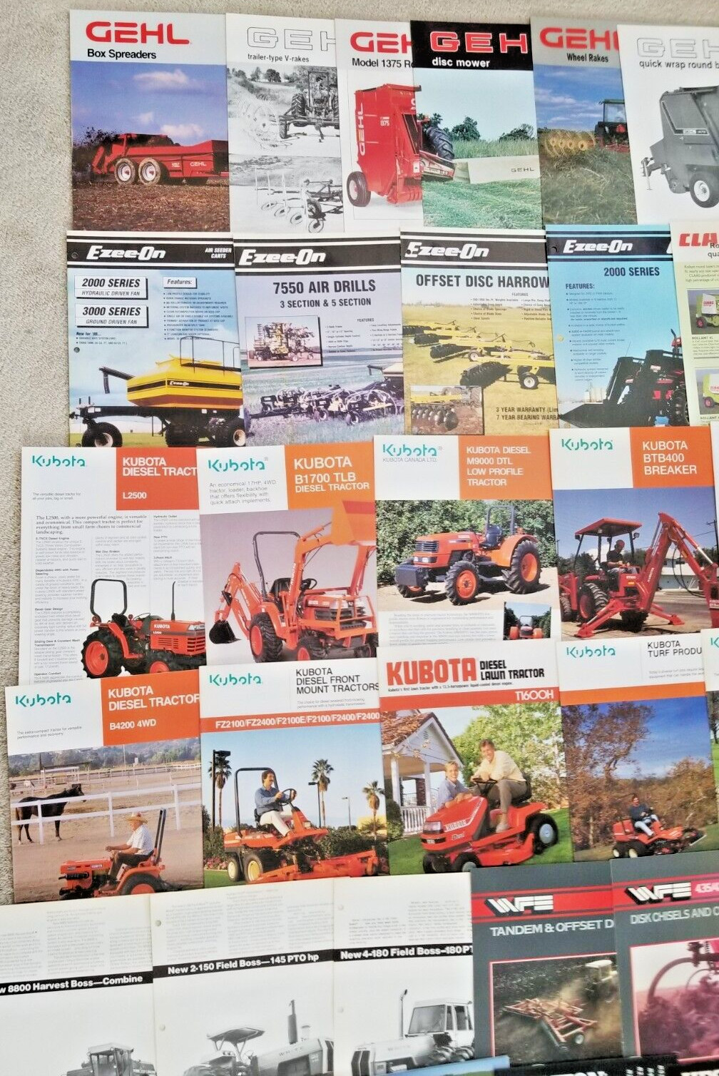 10 Pounds Of Tractor and Implement Brochures/Spec Sheets – 150+ 1980&rsquo;s and Up