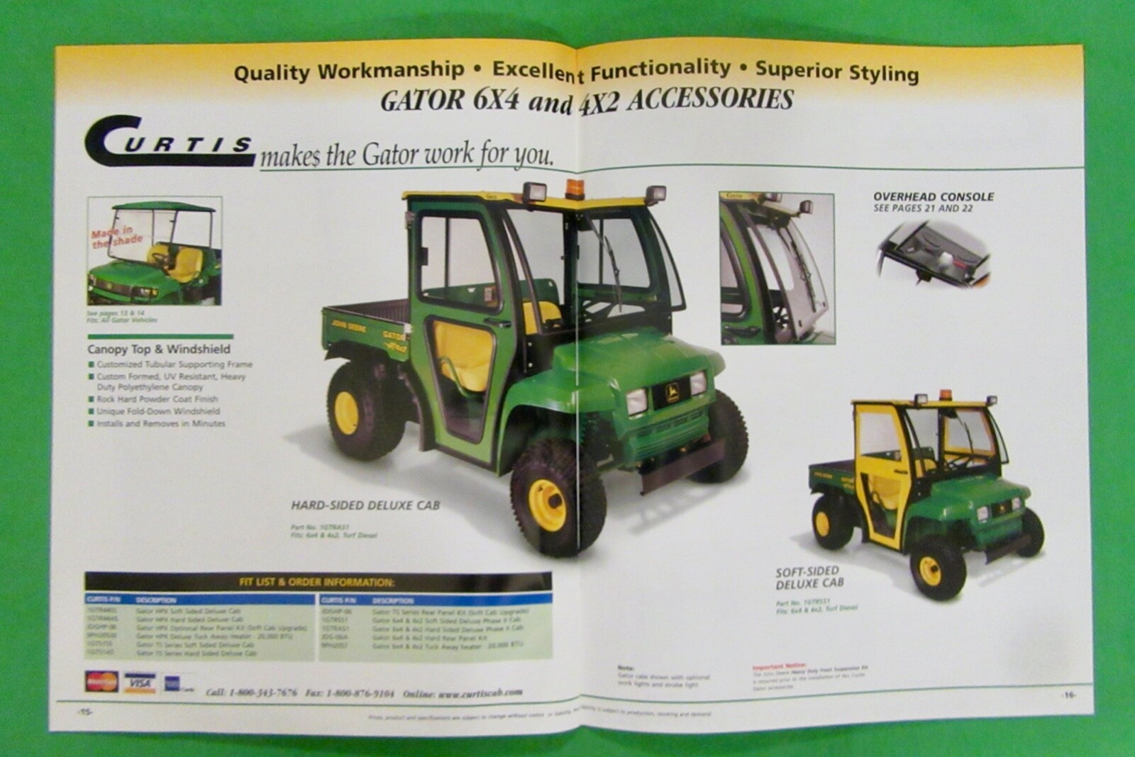 Curtis Factory Products Catalog / Focus on John Deere ( Worcester, Maine)