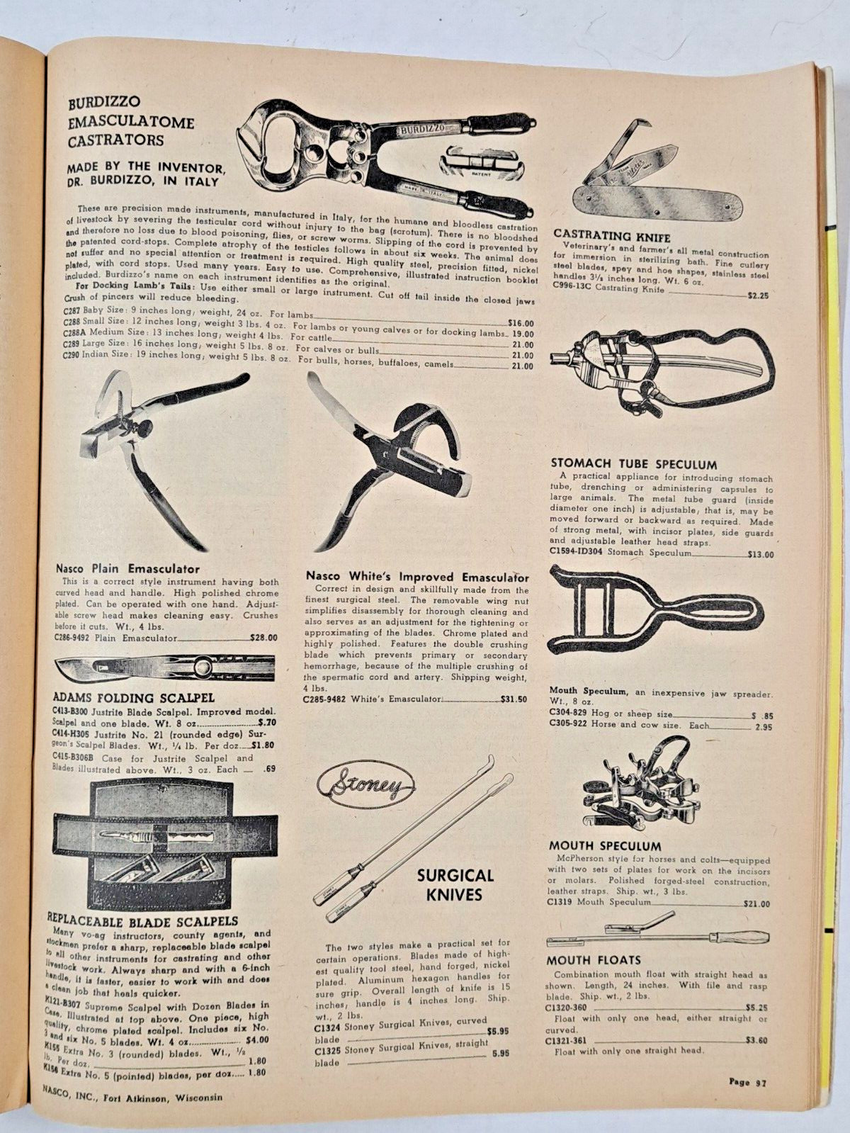 VTG 1962 NASCO Catalog #89 farm, equine, livestock, tools, tractor, implement