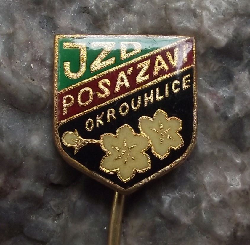 JZD Czechoslovakia Agricultural Collective Farming Union Okrouhlice Pin Badge