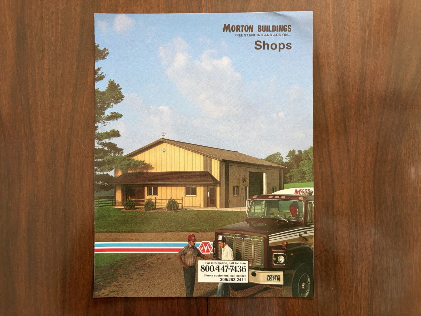 1985 Morton Buildings free standing and add-on shops Vintage Original Brochure