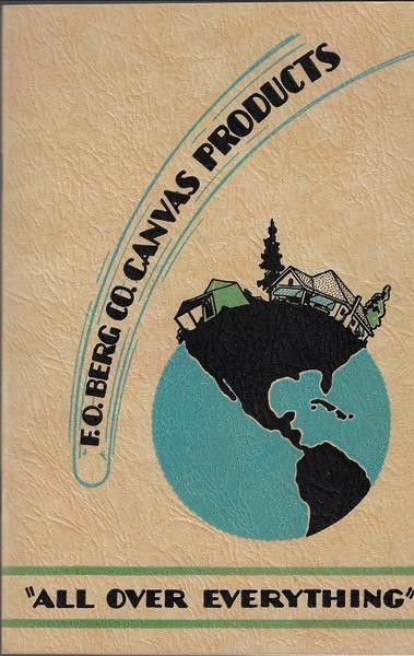 trade catalog, canvas products, F.O. Berg Co., tents, camping equipment,
