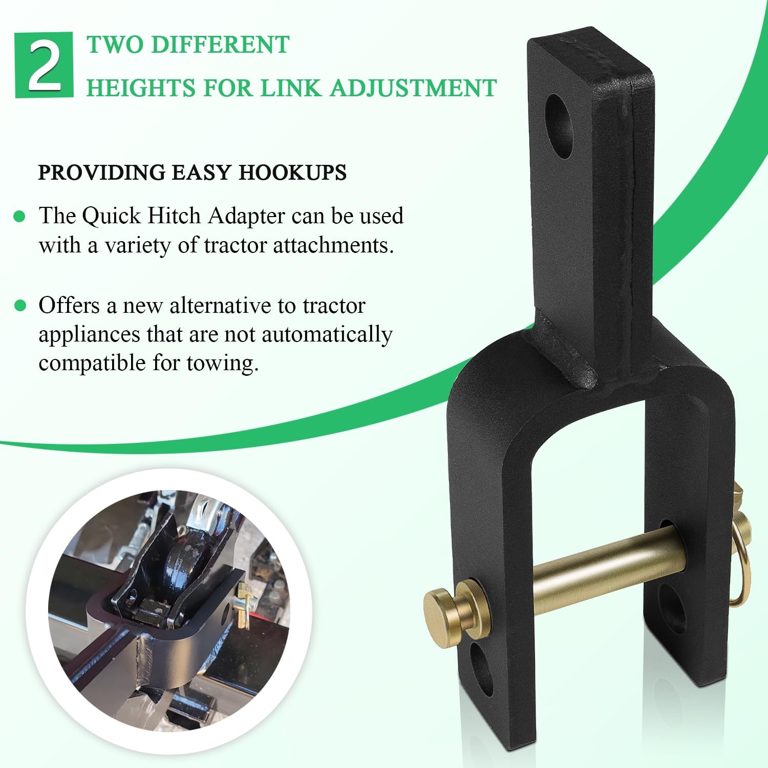 Versatile Quick Hitch Adapter Used to Adjust Top Link Bracket Movements Fits …