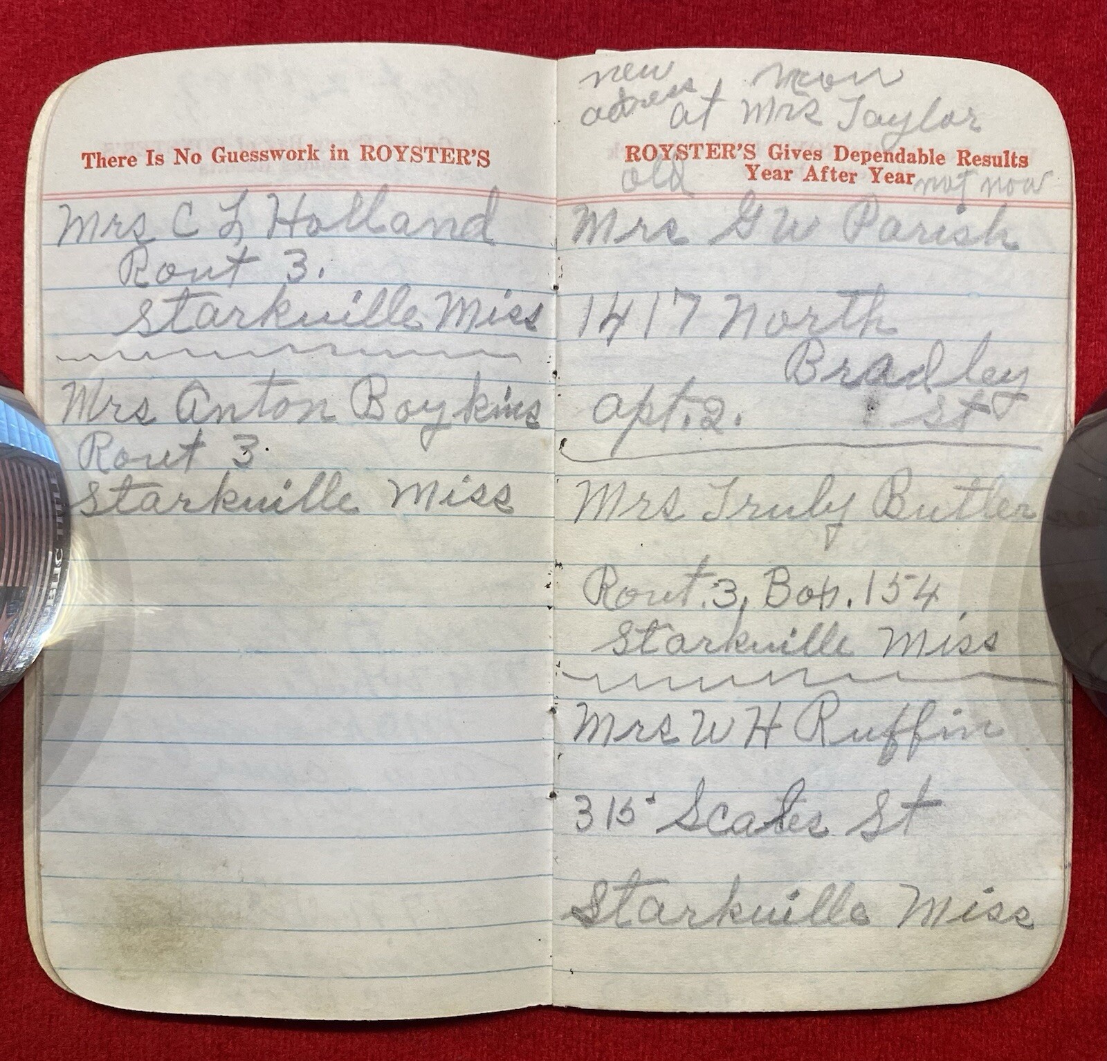 1957 *F. S. ROYSTER GUANO COMPANY* NORFOLK, VIRGINIA CALENDAR NOTE PAD+ENTRIES!