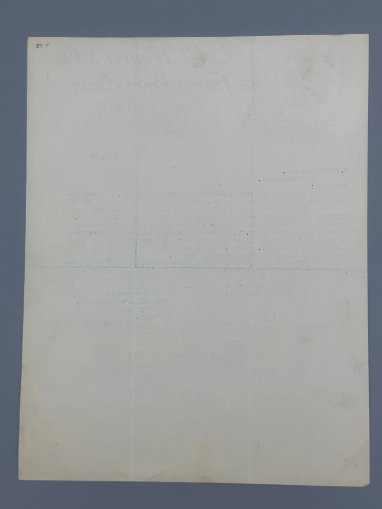 1898 A.T. FERRELL Co FARM CLIPPER Advertising Letter SAGINAW Michigan Antique