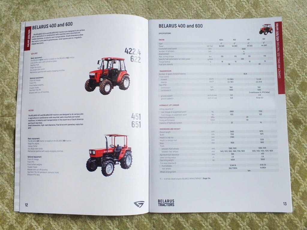 MTZ BELARUS Belarusian Tractor Loaders Brochure Anniversary Limited Catalog 2026