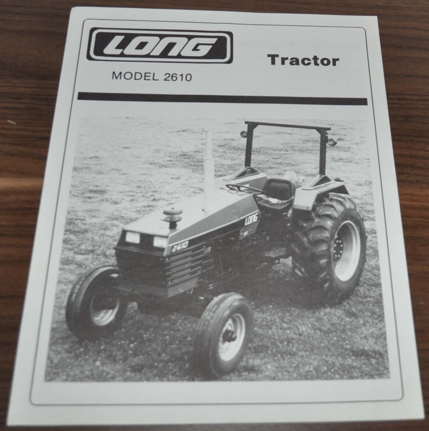 Long Model 2610 Tractor Brochure Prospekt