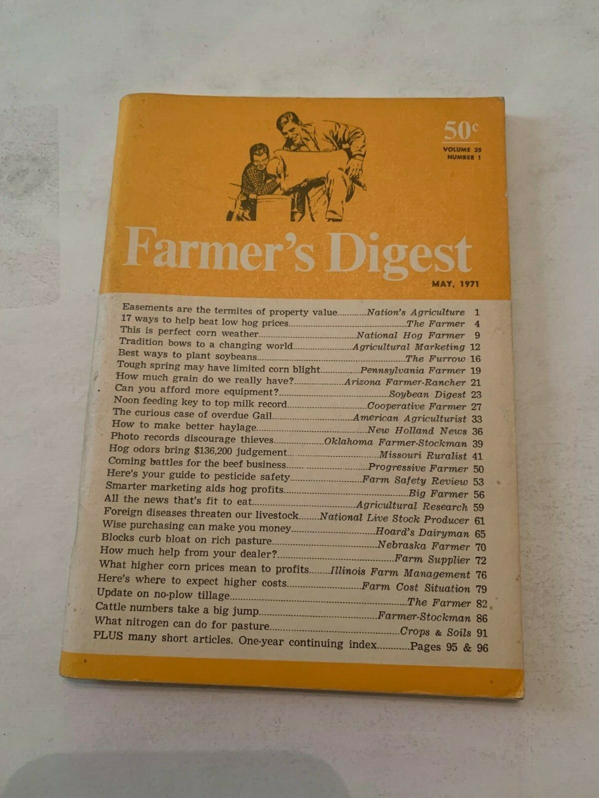 May 1971 Farmers Digest Magazine Volume 35 Number 1