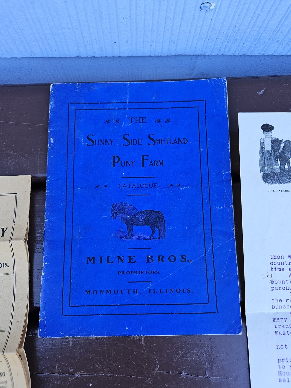 Sunny Side Shetland Pony Farm Catalog & Brochures Monmouth ILL. 1902 +