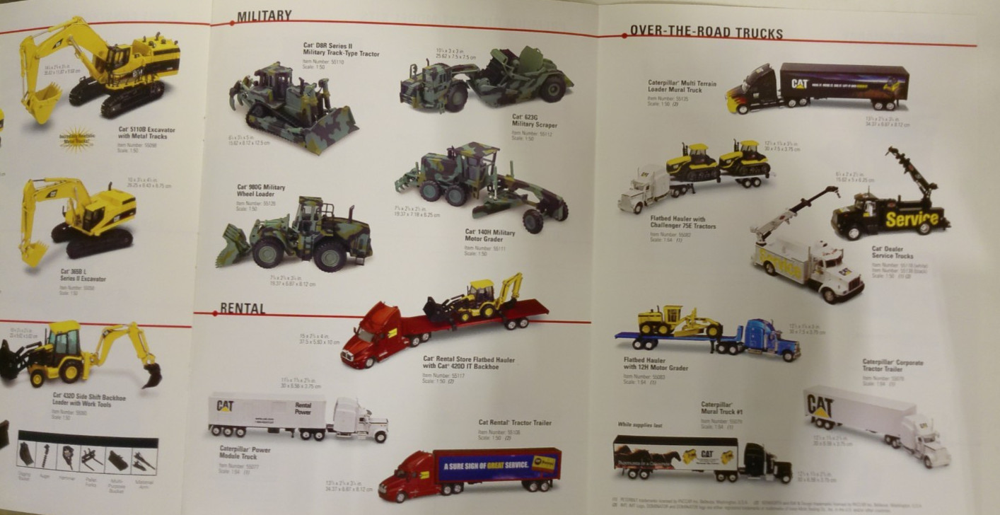 Lot of 4 CAT Norscot Scale Model Replicas Catalogs 2002-2005