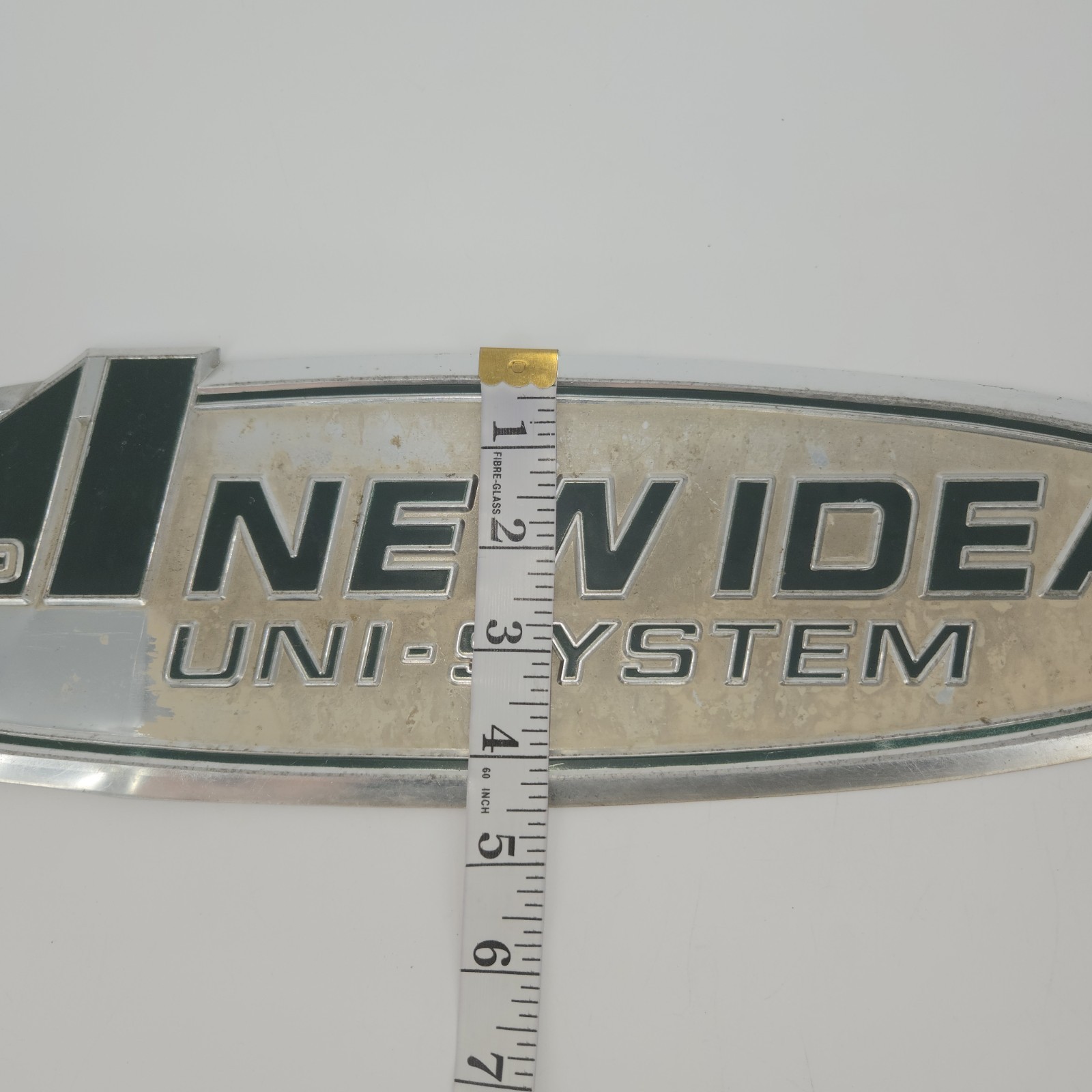 Vintage AVCO New Idea Tractor Emblem Badge Farm Equipment Sign Metal Plate Tag
