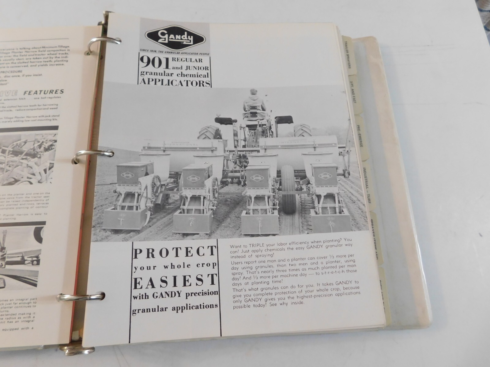 BROYHILL LINE FARM EQUIPMENT BROCHURES EMPIRE PLOW WESTGO LOADERS GANDY DANUSER