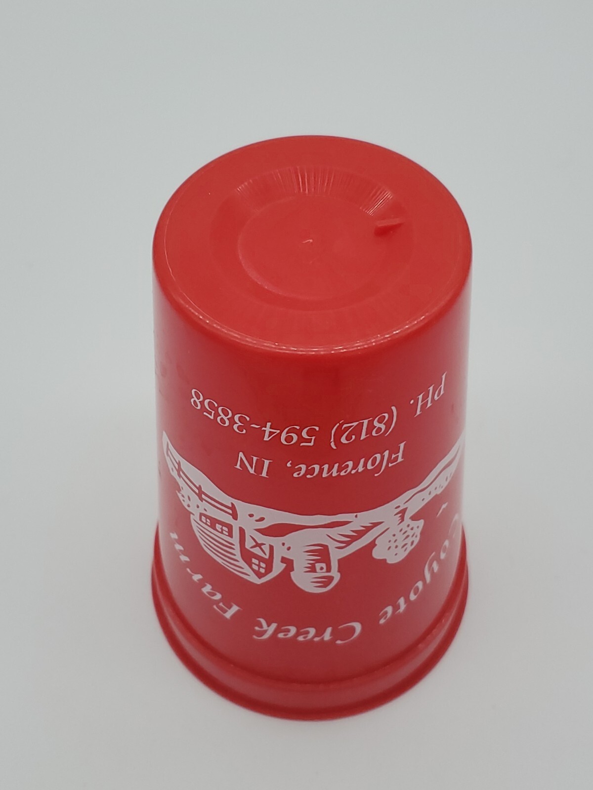 Coyote Creek Farm Florence, IN Indiana Farm Plastic Advertising Cup