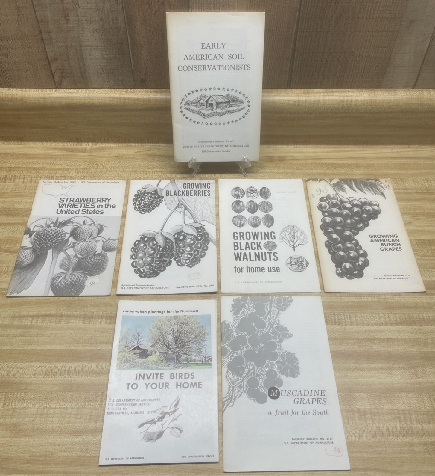 US Department Of Agriculture Farmers’ Bulletin Fruit Soil Birds Lot Of (7) Vtg
