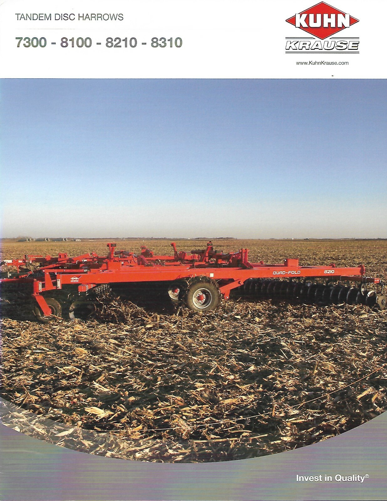 Farm Implement Brochure – Kuhn Krause – 7300 et al – Tandem Disc Harrows (F7705)